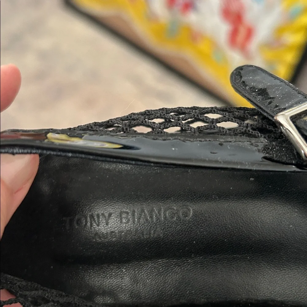 Tony Bianco Mia Black Mesh Flats - Picture 3 of 4